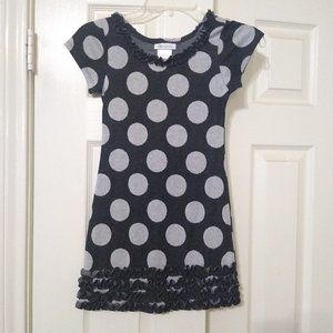 Bonnie Jean Girl Dress EUC size 8 Black and Gray